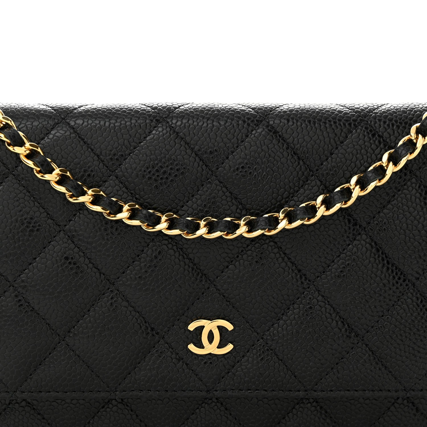 Chanel Caviar Quilted Wallet on Chain WOC Black 9 of 14