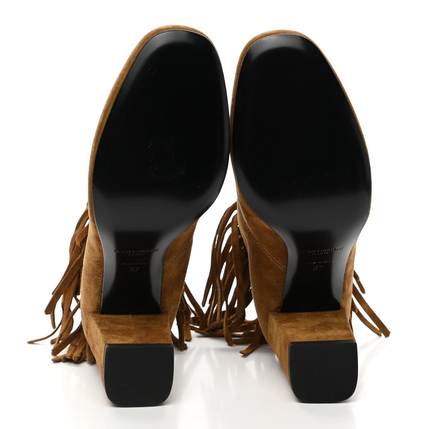 Suede Babies 90 Fringe Ankle Boots 37 Light Tan