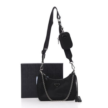 Prada Nylon Re-Edition 2005 Shoulder Bag Black 11 of 11