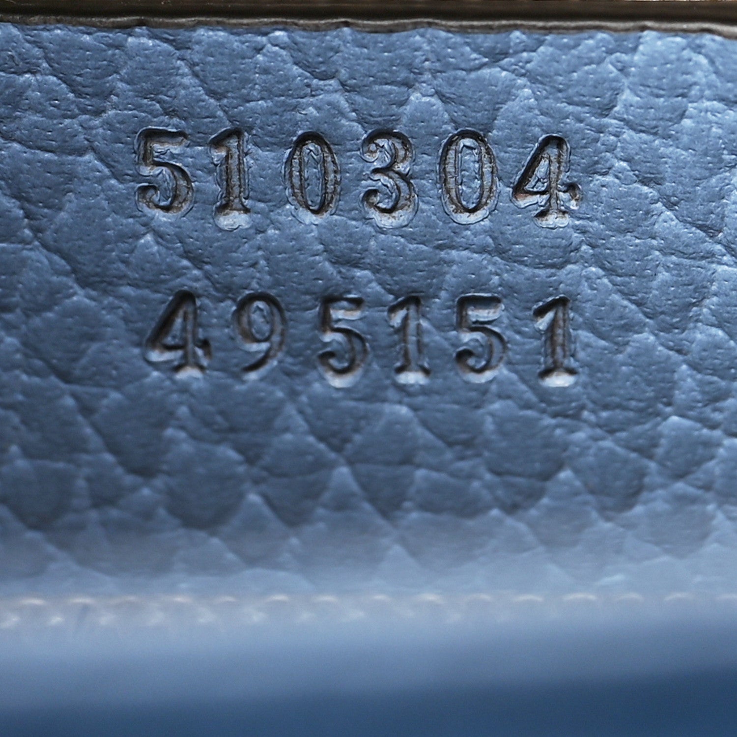 Gucci Dollar Calfskin Small Interlocking G Shoulder Bag Mineral Blue 7 of 11