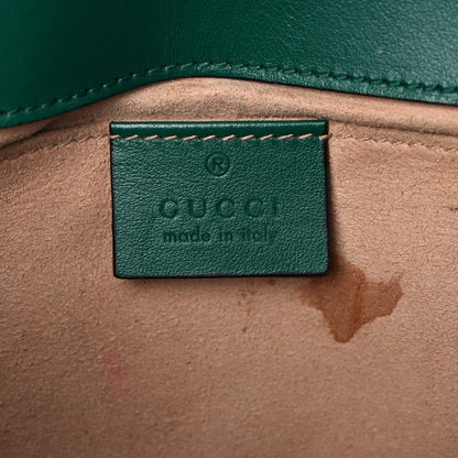 Gucci Calfskin Matelasse Mini GG Marmont Shoulder Bag Emerald Green 6 of 18