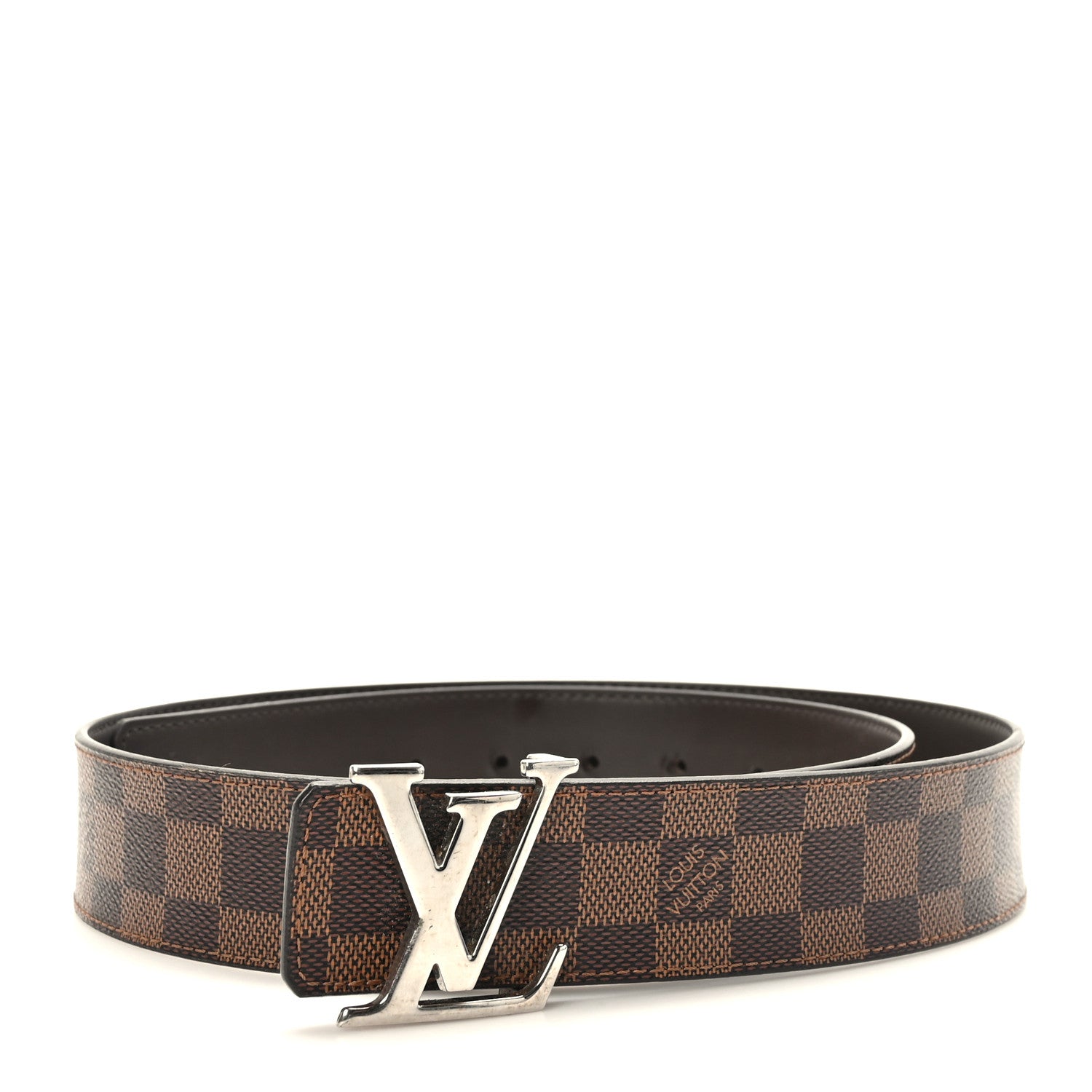 Louis Vuitton Damier Ebene 40mm LV Initiales Belt 95 38 1 of 6