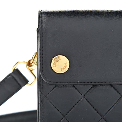Chanel Lambskin Stitched Waist Belt Bag 70 28 Black 18 of 18