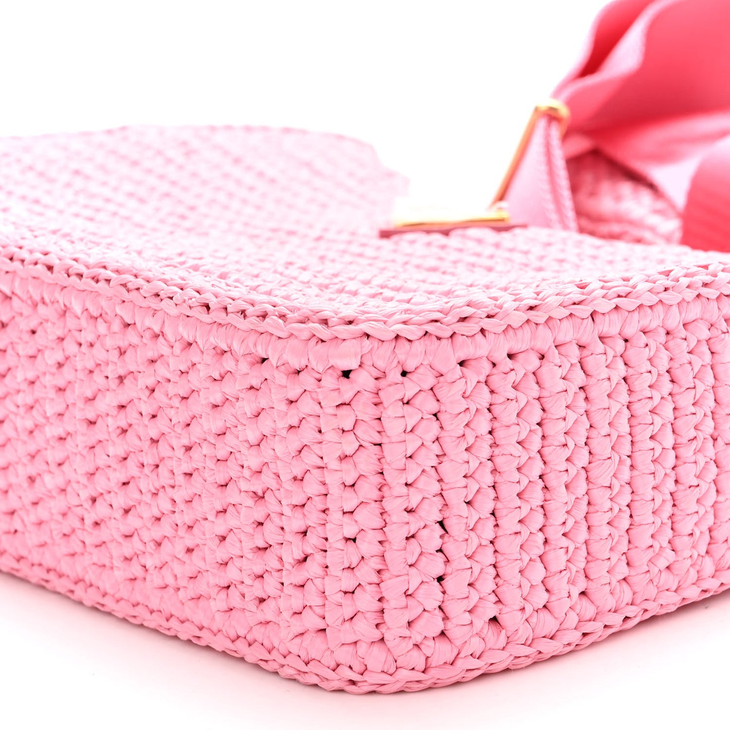 Yarn Raffia Effect Crochet Re-Edition 2005 Shoulder Bag Petalo
