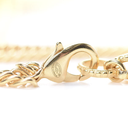 Chanel ID Dog Tag Charm Necklace Gold 4 of 5