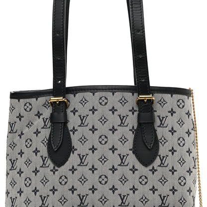 Louis Vuitton Mini Lin Monogram Bucket Bag Blue 7 of 10