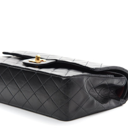 Chanel Lambskin Quilted Medium Double Flap Black 9 of 9