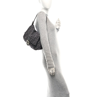 Fendi Wool Zucca Mama Baguette Grey 2 of 10