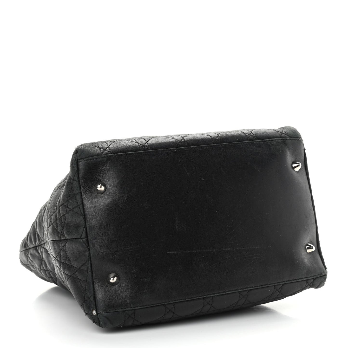 Lambskin Cannage Medium Soft Lady Dior Black