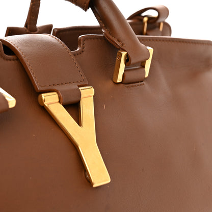 Saint Laurent Calfskin Small Classic Y Cabas Cognac 12 of 18