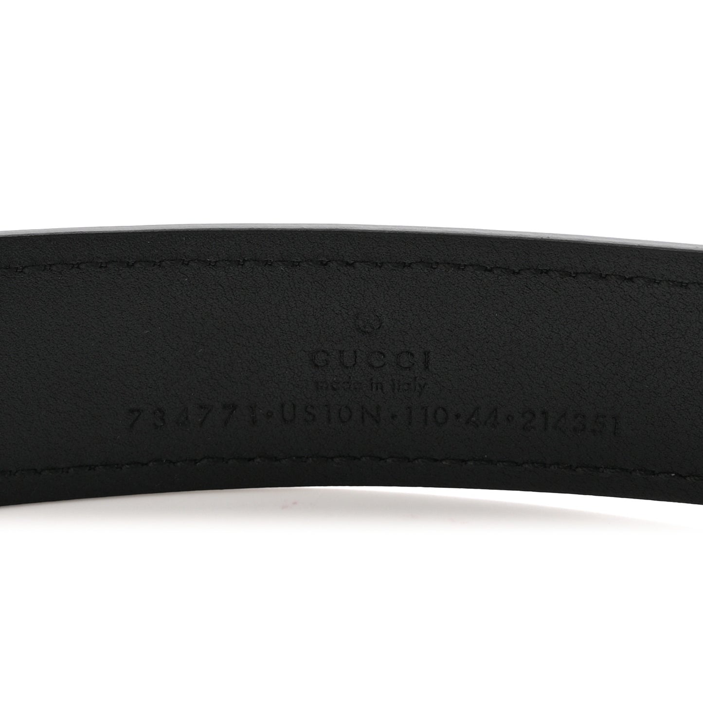 Lux Calfskin Blondie Interlocking G 30mm Belt 110 44 Black