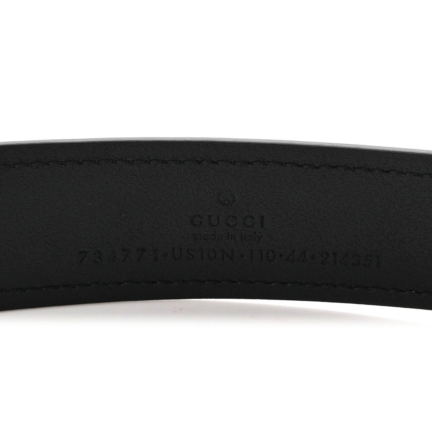 Gucci Lux Calfskin Blondie Interlocking G 30mm Belt 110 44 Black 5 of 6