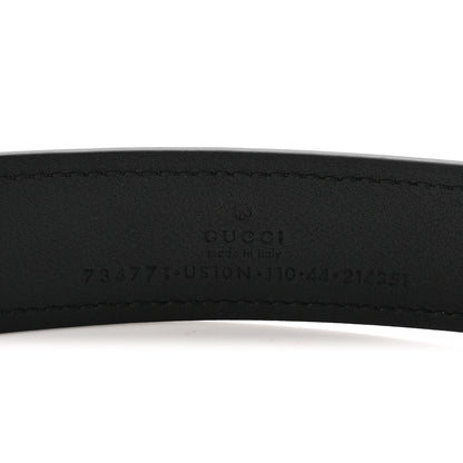 Gucci Lux Calfskin Blondie Interlocking G 30mm Belt 110 44 Black 5 of 6