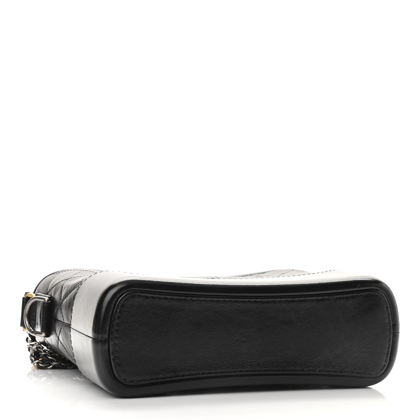 Aged Calfskin Medium Gabrielle Hobo Black