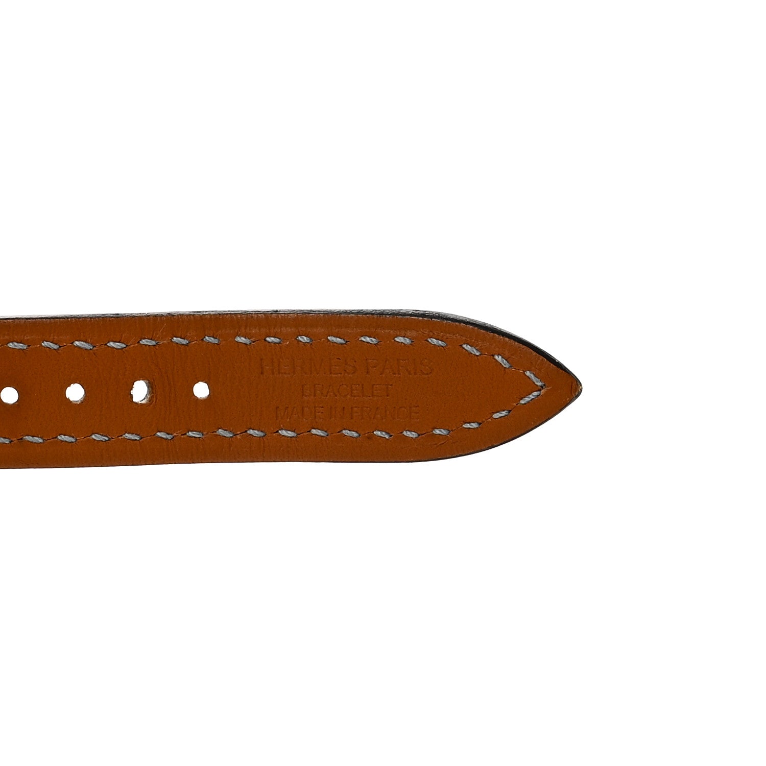 Hermes Swift 41mm Apple Watch Attelage Double Tour Band Bleu Lin 3 of 5