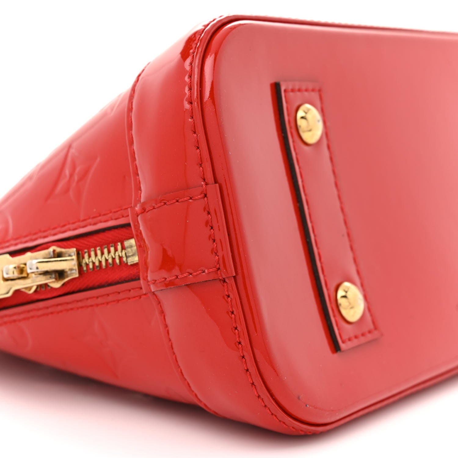 Louis Vuitton Vernis Alma BB Cherry 9 of 13