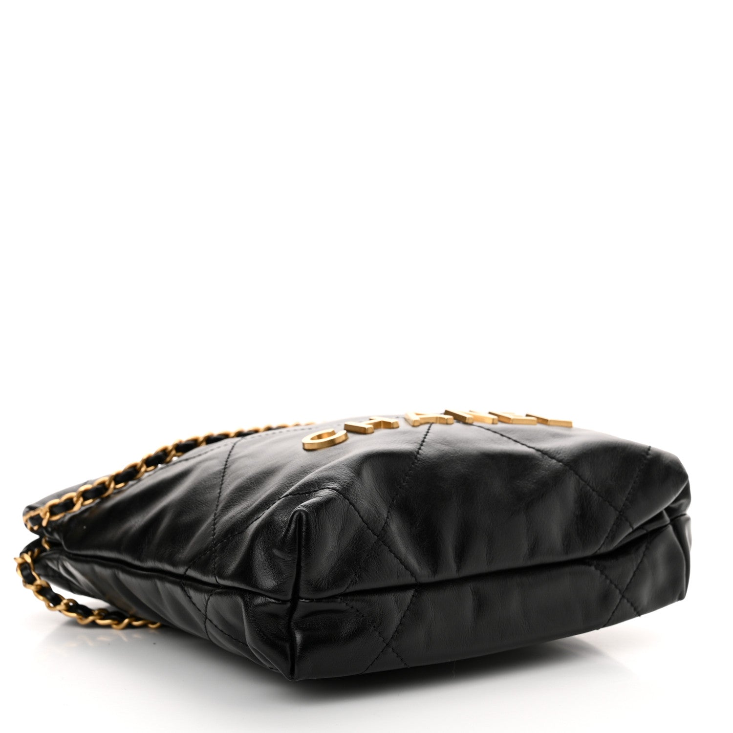 Chanel Shiny Calfskin Quilted Mini Chanel 22 Black 4 of 10