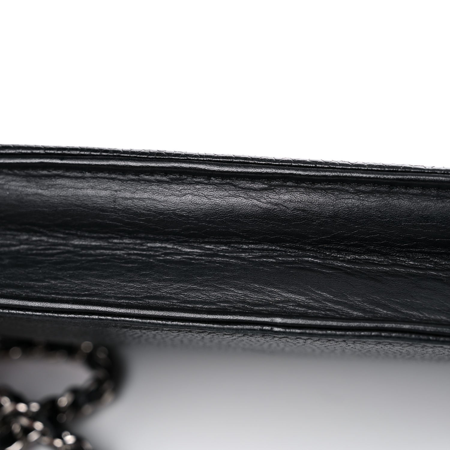 Chanel Caviar Timeless CC Wallet On Chain WOC Black 7 of 17