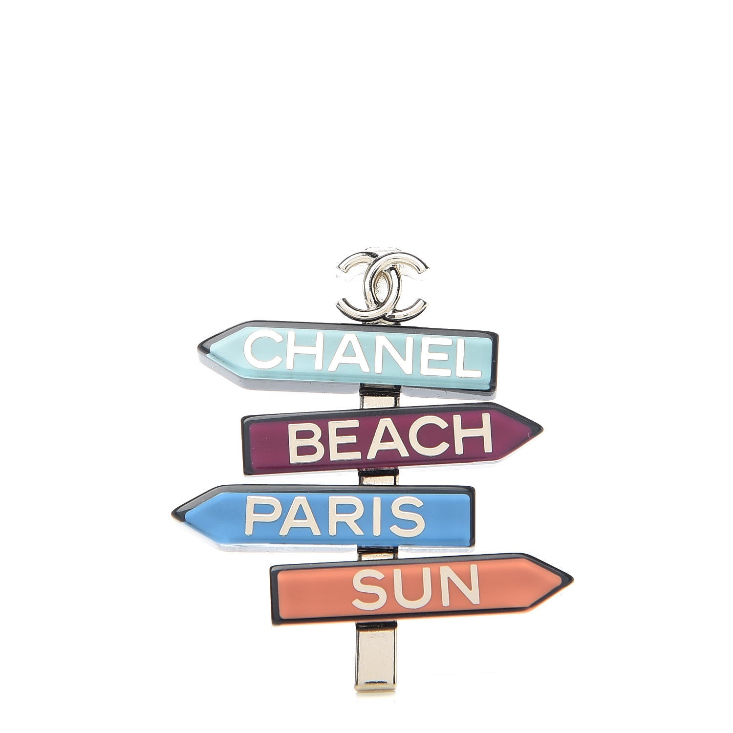 Chanel Resin By The Sea Sign Brooch Multicolor 1 of 5