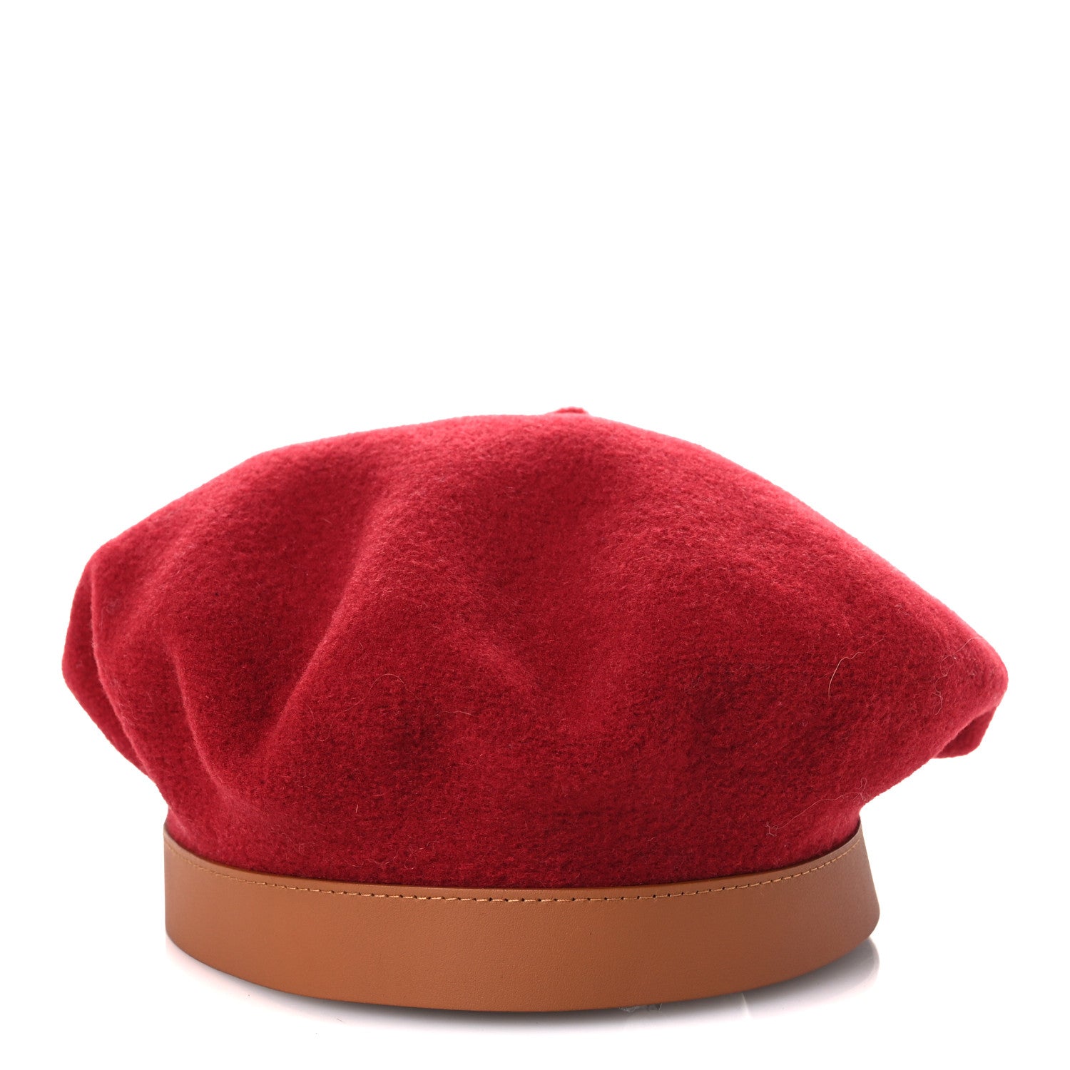 Hermes Merino Wool Bonnie Sailor Beret 59 Rouge Rubis 6 of 9