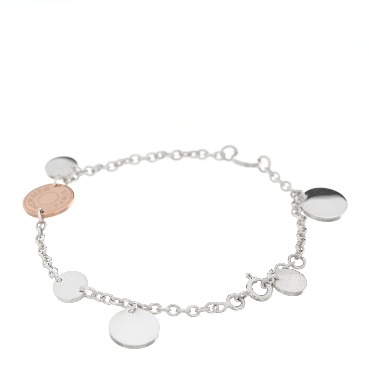 Sterling Silver 18K Rose Gold Confettis Bracelet ST