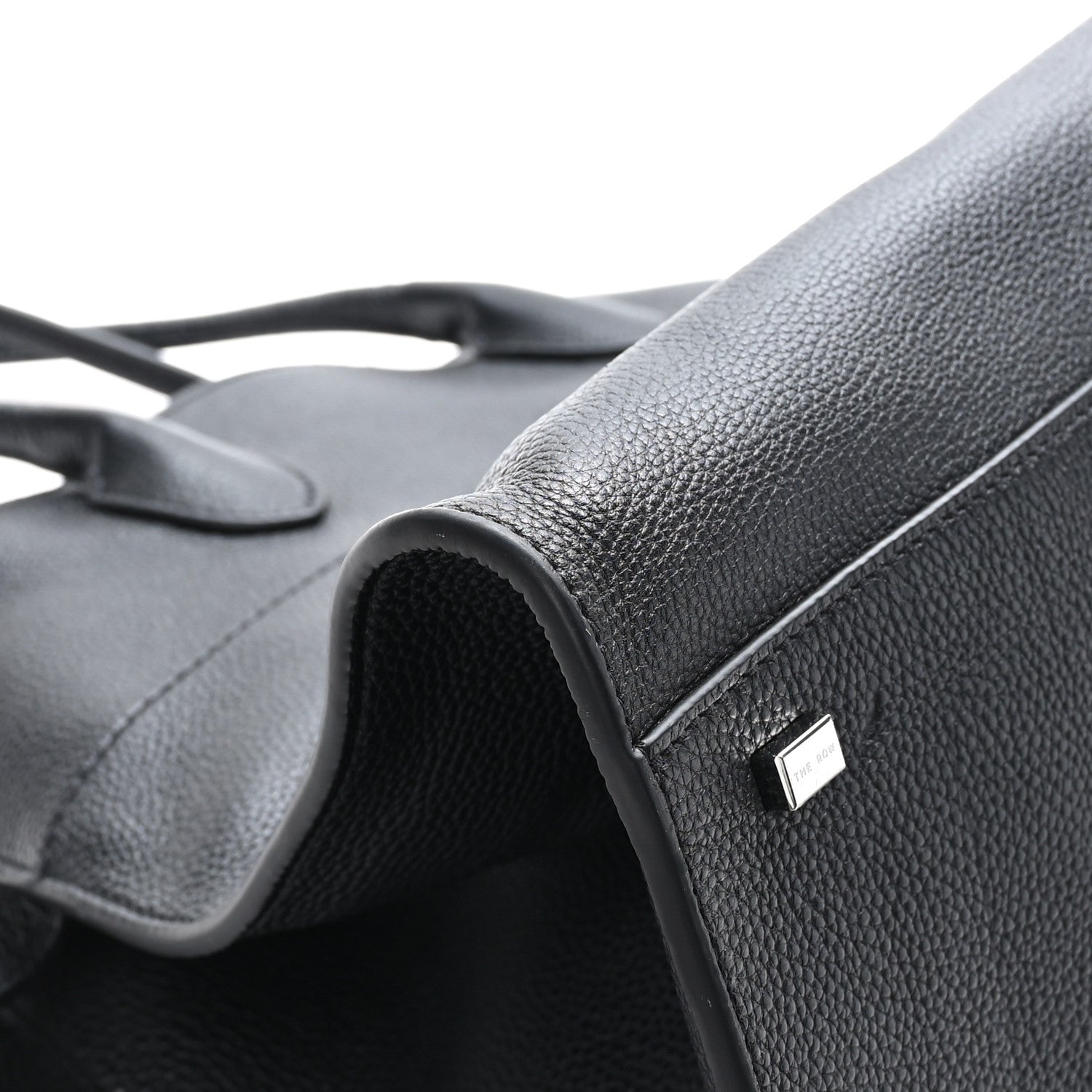 The Row Matte Grained Calfskin Soft Margaux 15 Black 8 of 11