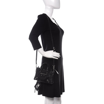 Balenciaga Agneau Classic Silver Hardware Nano City Black 3 of 10