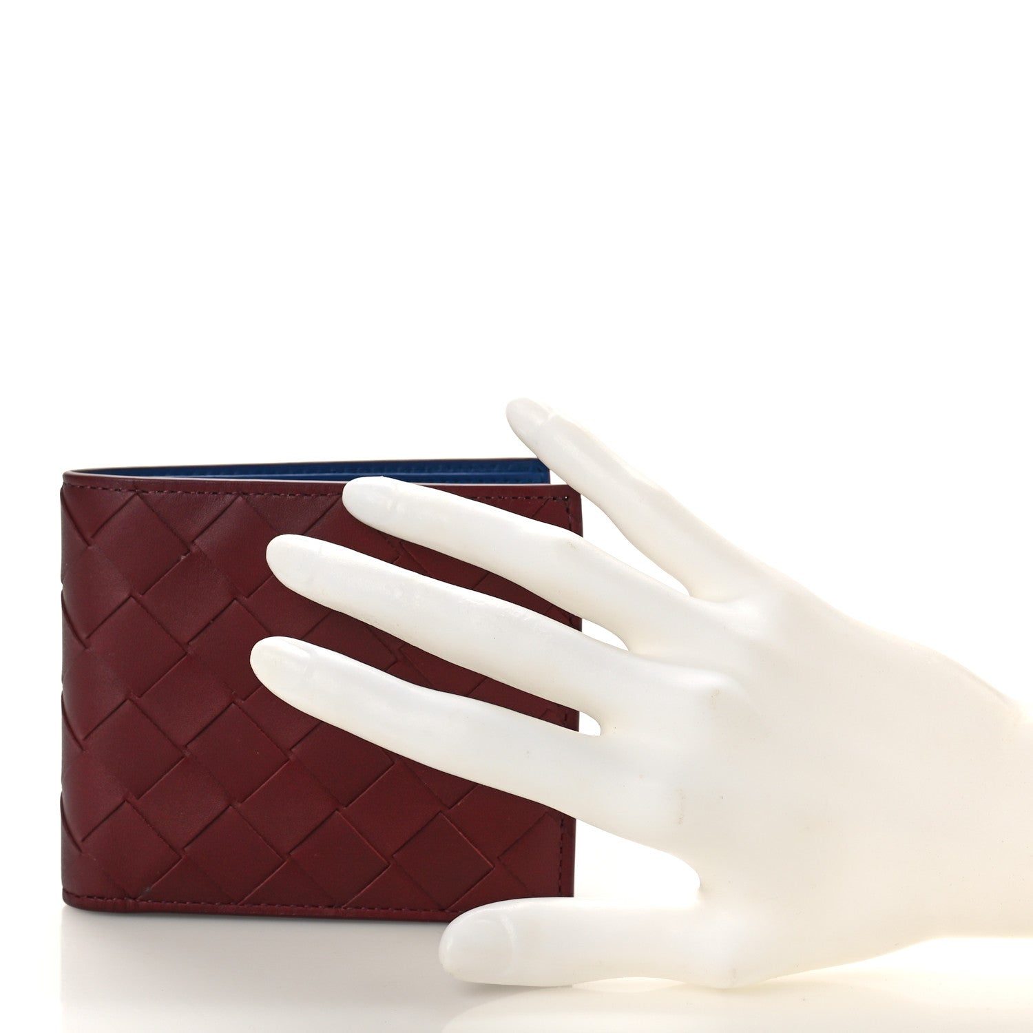 Bottega Veneta Nappa Intrecciato Bi-Fold Wallet Cruise Bordeaux 2 of 7