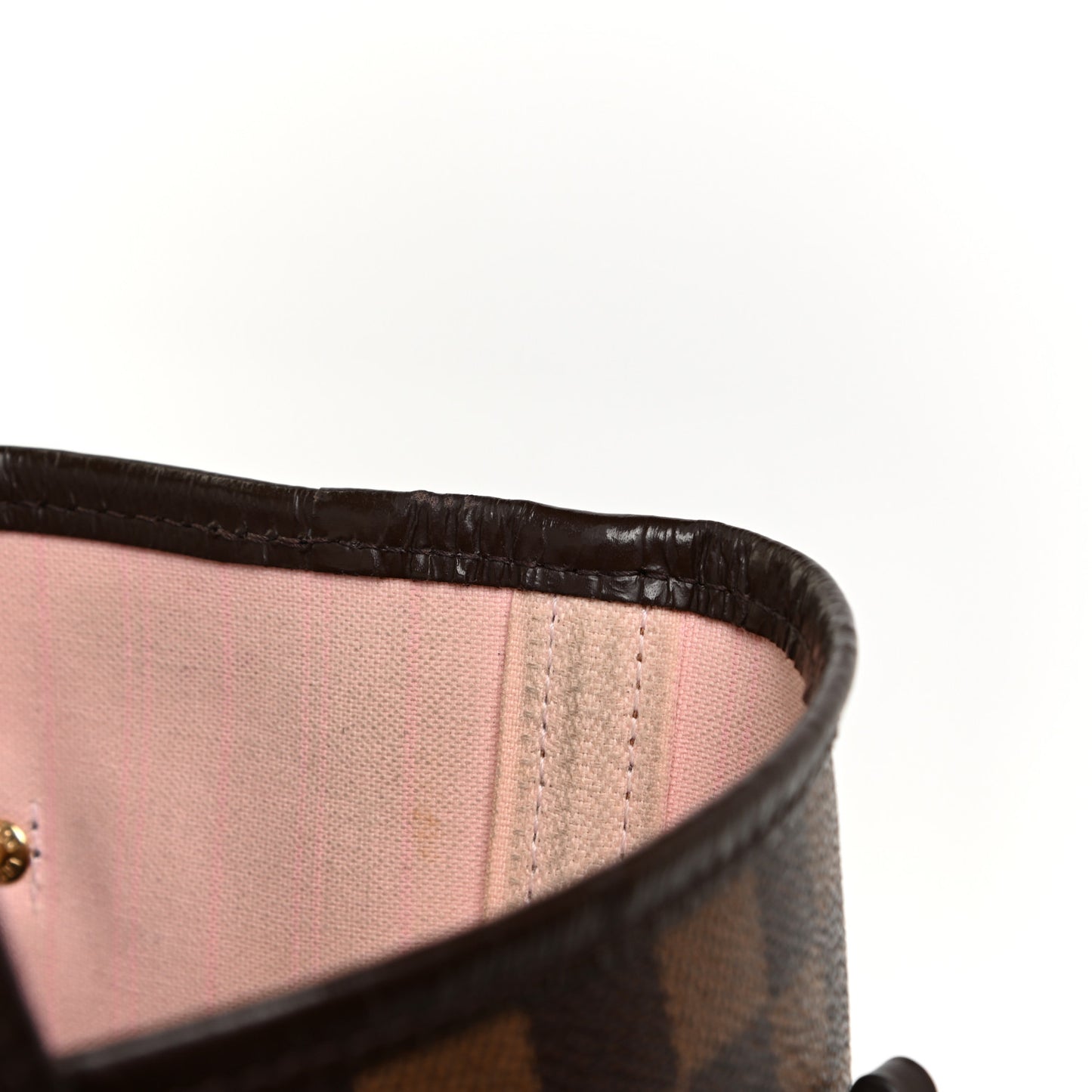 Damier Ebene Neo Neverfull MM Rose Ballerine