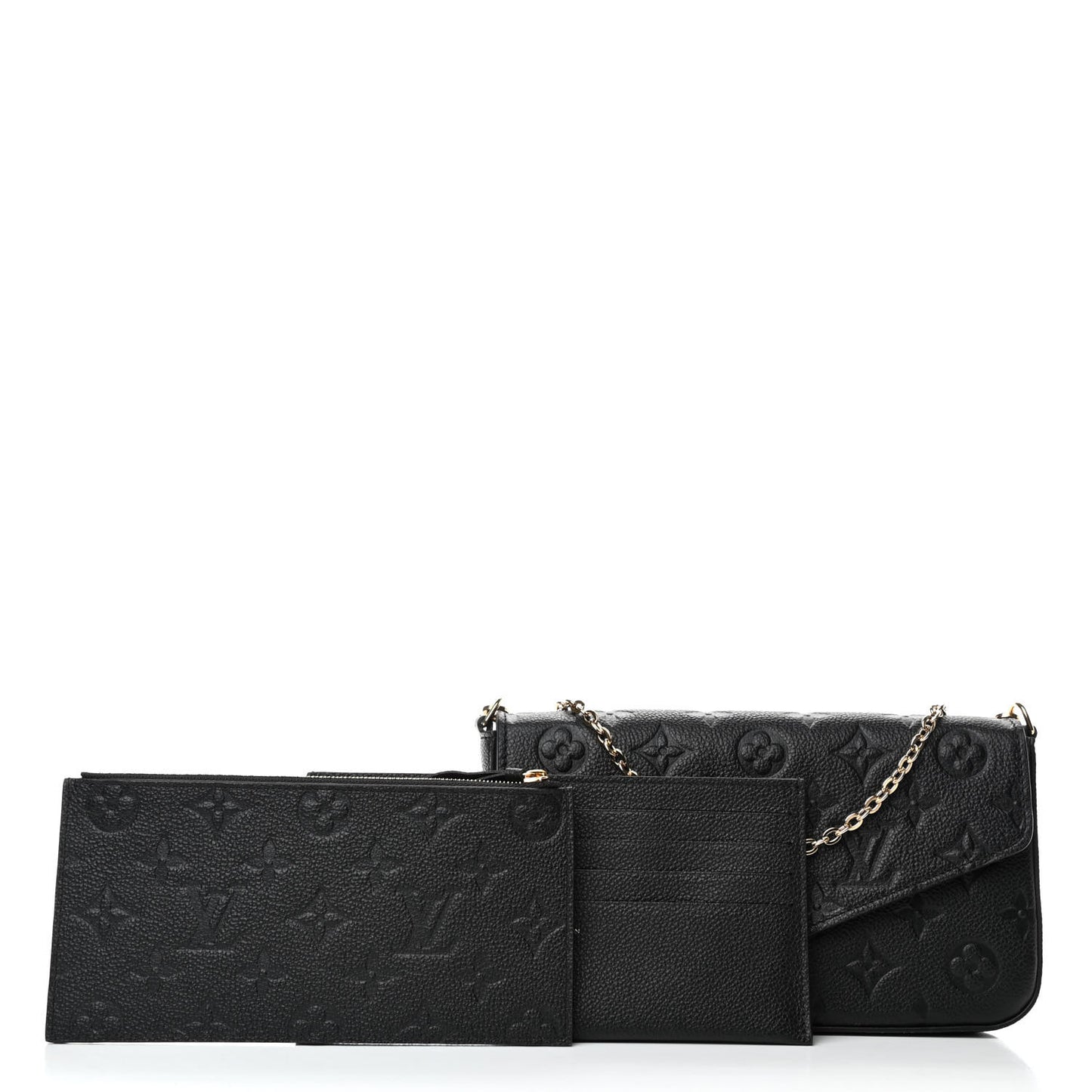 Empreinte Pochette Felicie Chain Wallet Black