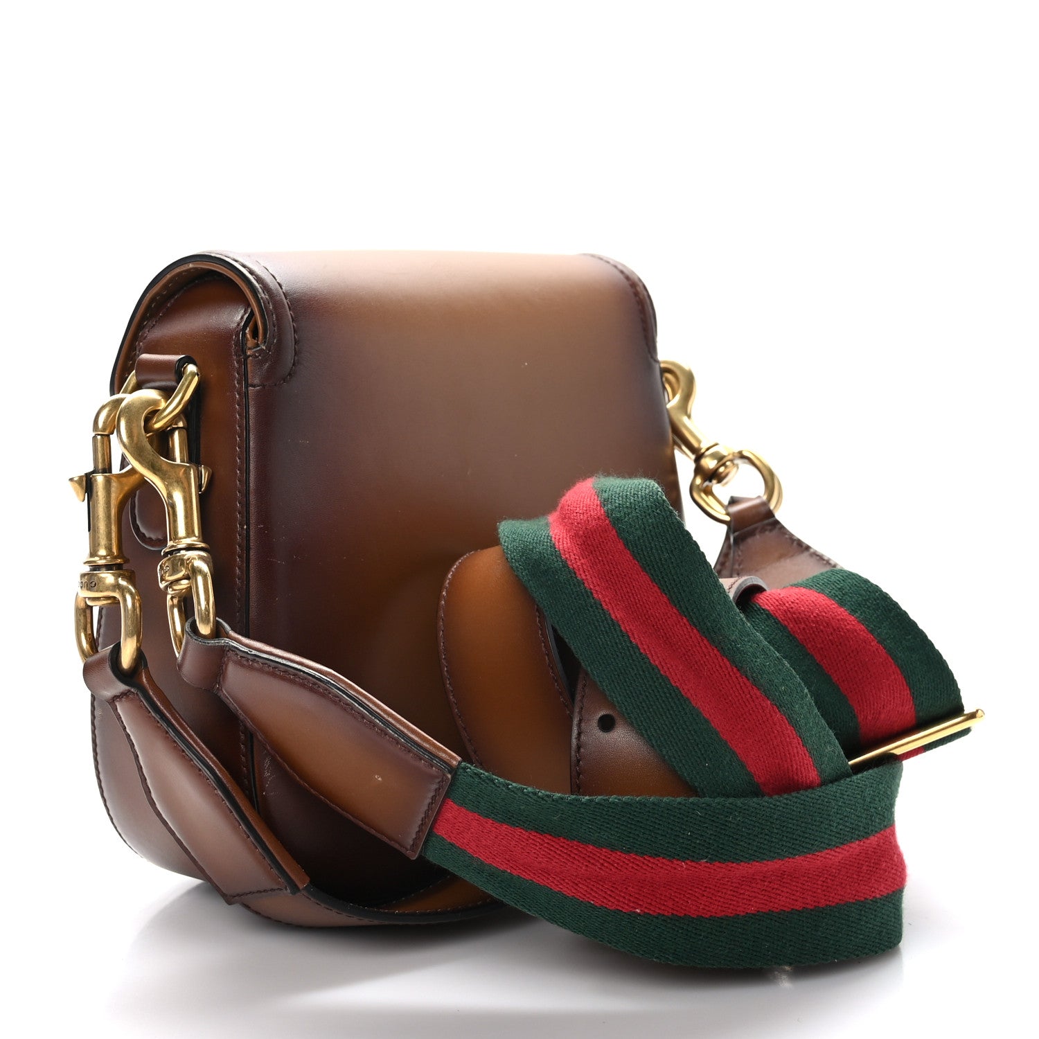 Gucci Calfskin Medium Lady Web Shoulder Bag Cuir 3 of 12