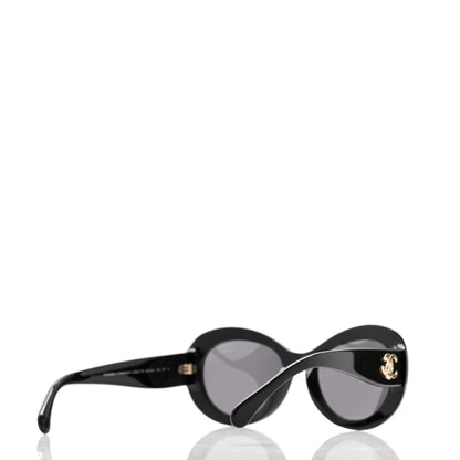 Chanel Acetate Polarized Oval CC Sunglasses 5469-B-A 4 of 8