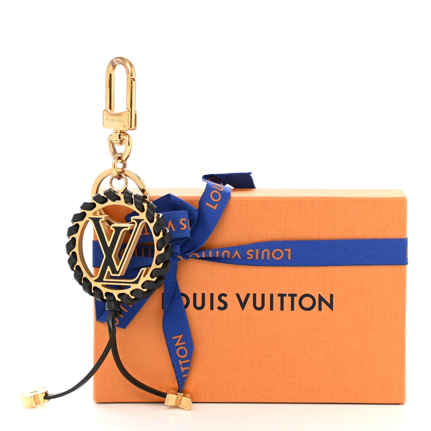 Louis Vuitton Metal Lambskin Enamel Very Bag Charm Key Holder Black 5 of 5