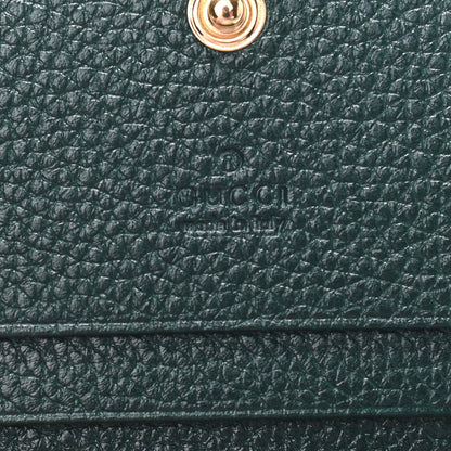 Gucci Grainy Calfskin Zumi Chain Card Case Wallet Vintage Green 6 of 6