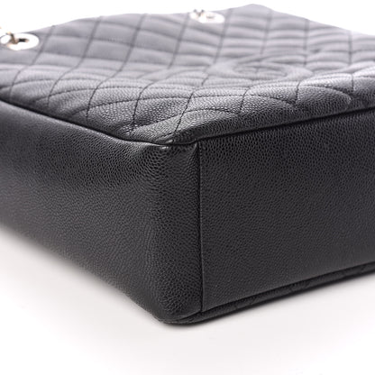 Chanel Caviar Quilted Petit Shopping Tote PST Black 6 of 10