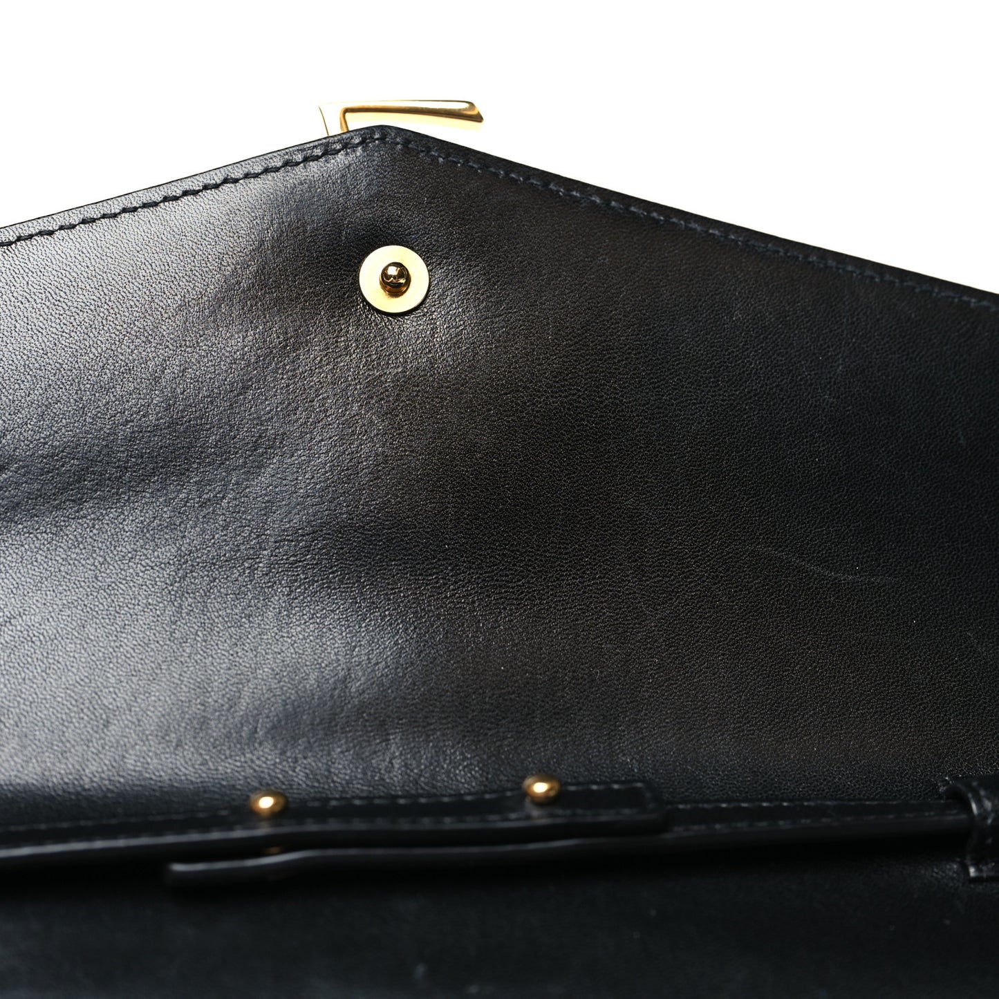 Lambskin Matelasse Chevron Monogram Sulpice Chain Wallet Black