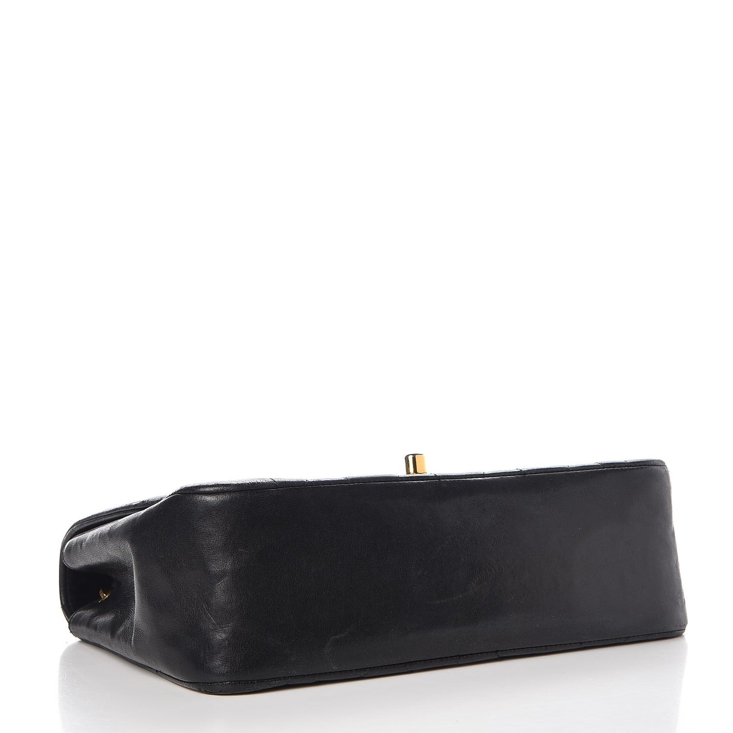 Lambskin Quilted Small Single Flap Black