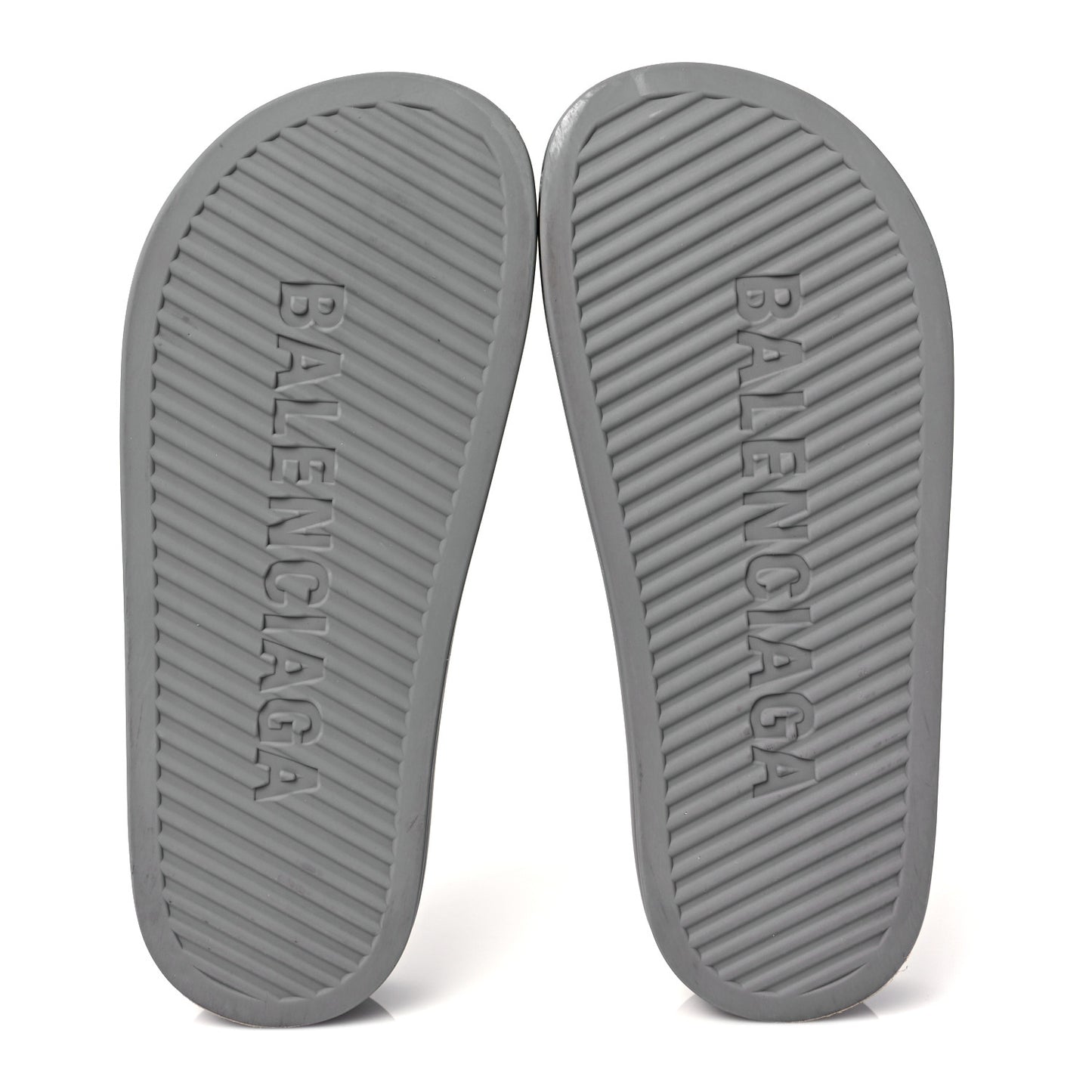 Rubber Womens Chunky Slide Sandals 38 Dark Grey