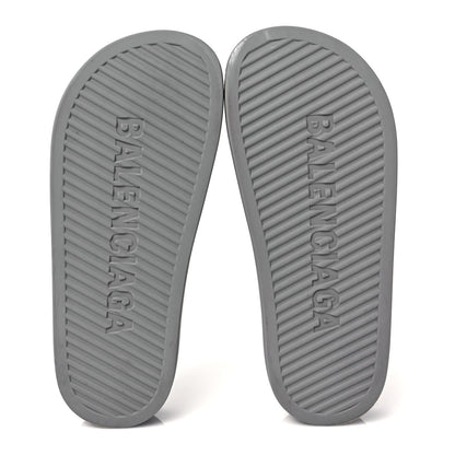 Balenciaga Rubber Womens Chunky Slide Sandals 38 Dark Grey 5 of 7