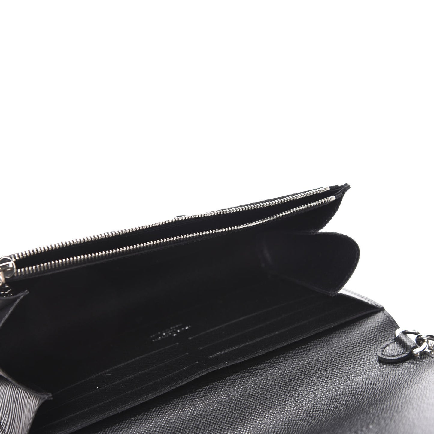 Epi Twist Chain Wallet Black