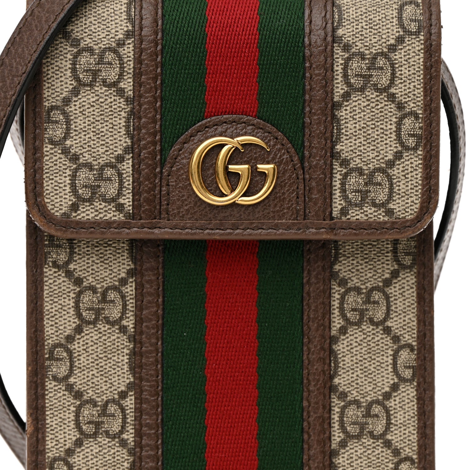 Gucci GG Supreme Monogram Web Mini Ophidia Crossbody Bag Beige New Acero 8 of 20