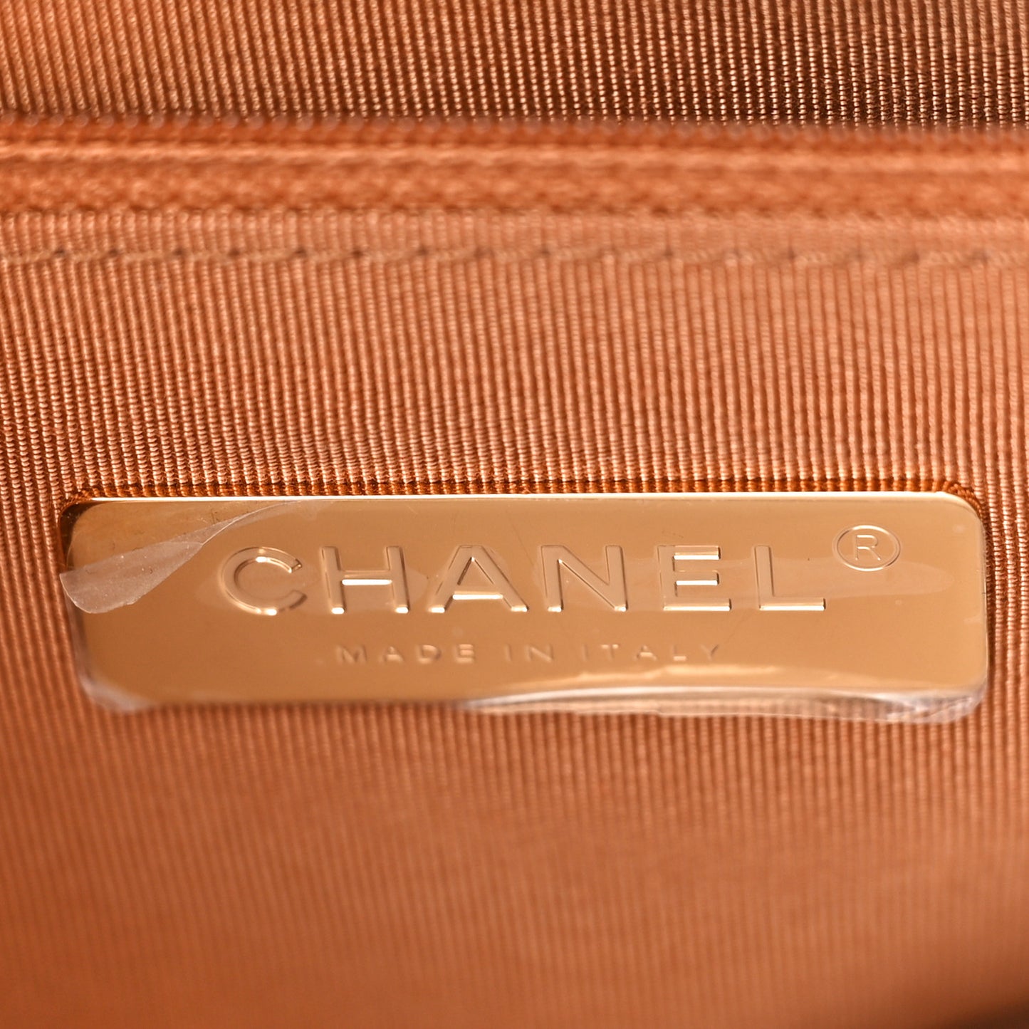 Lambskin Quilted Large Chanel 19 Flap Brown