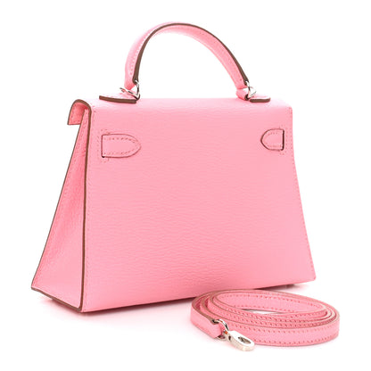 Hermes Chevre Mysore Mini Kelly Sellier 20 Rose Confetti 3 of 11