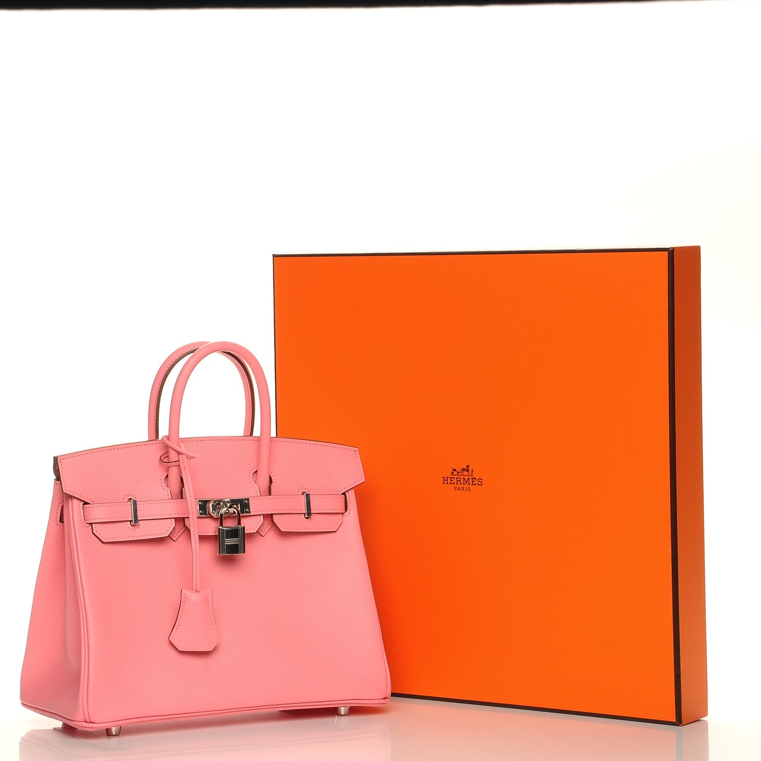 Hermes Epsom Birkin 25 Rose Confetti 26 of 26