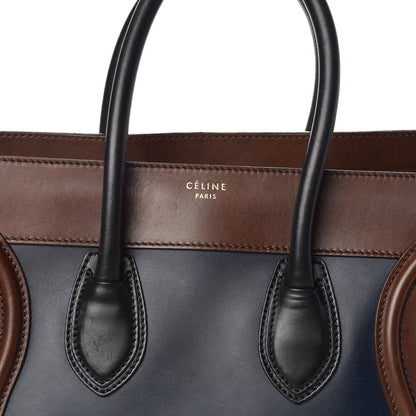 Celine Smooth Calfskin Mini Tri-Color Luggage Navy 12 of 14