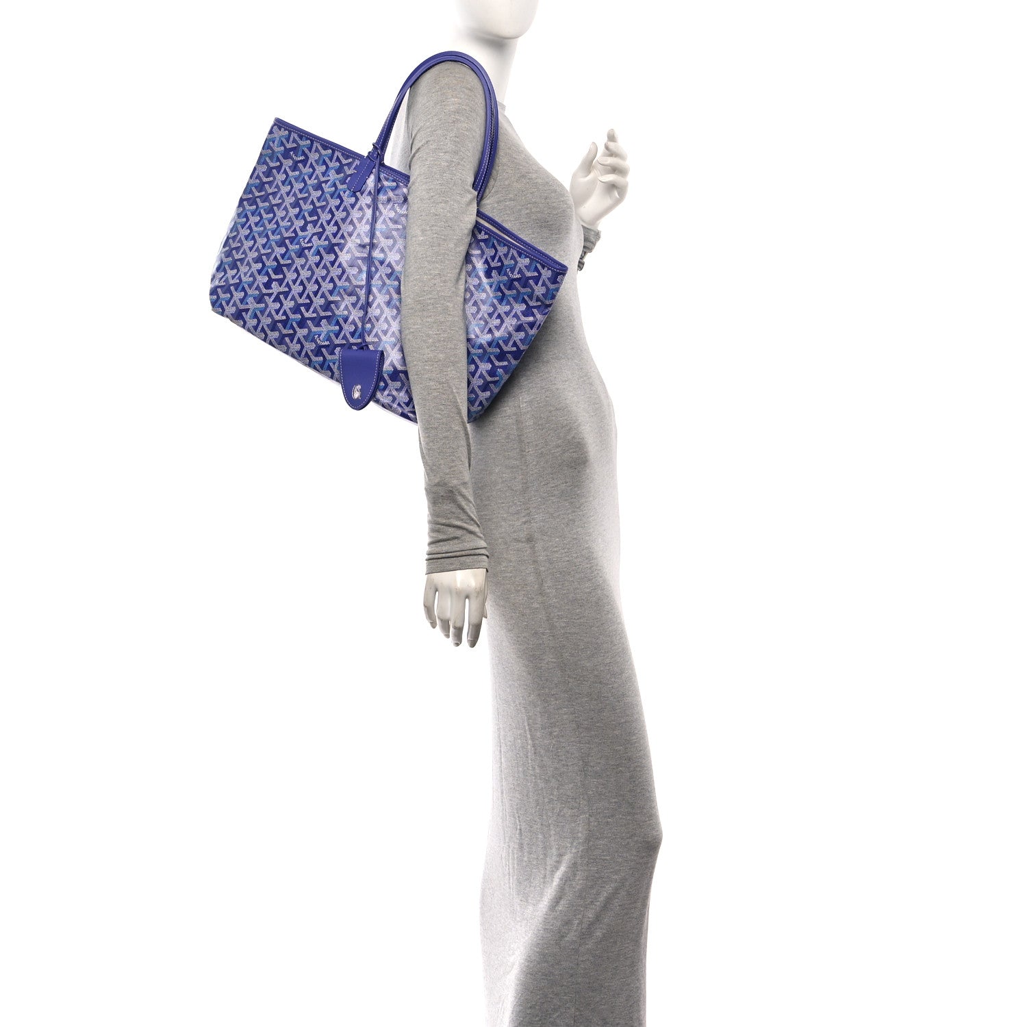 Goyard Goyardine Saint Louis PM Blueberry Purple 2 of 11