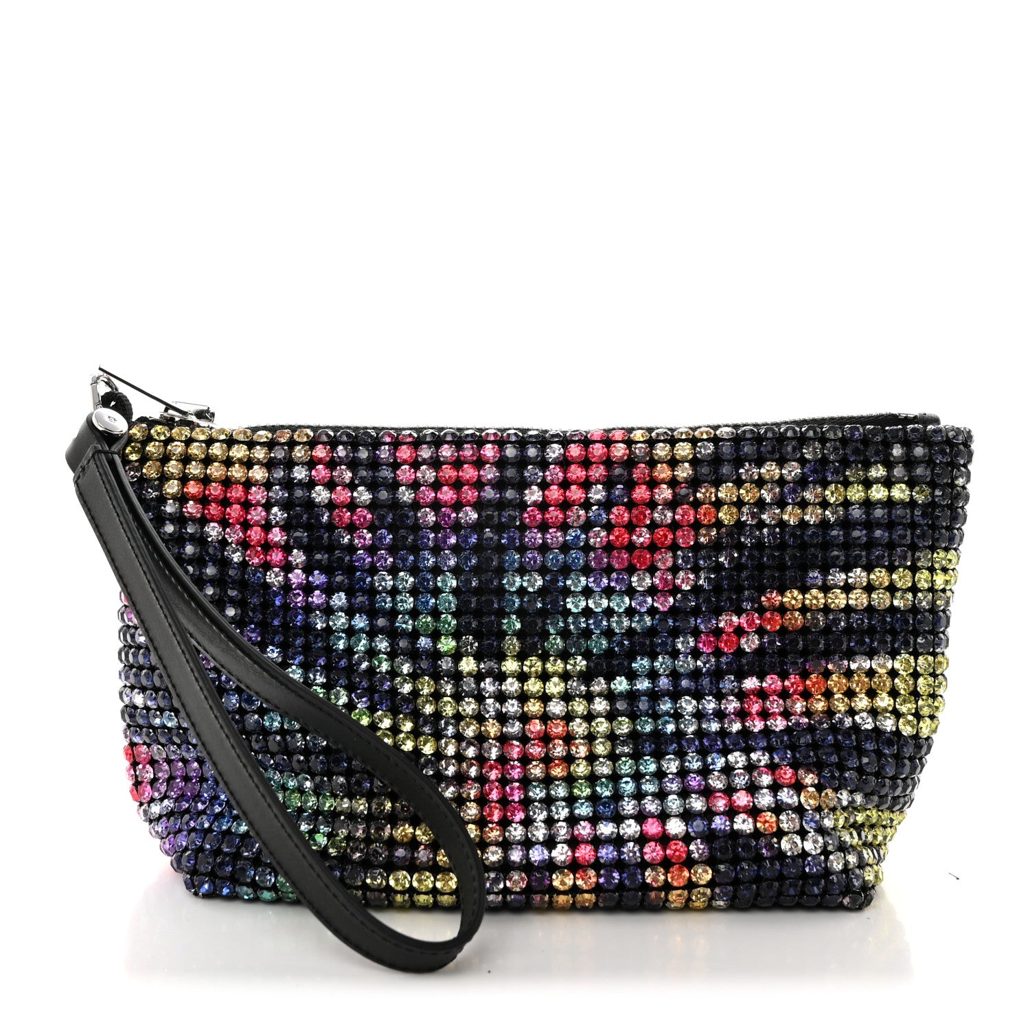 Alexander Wang Mesh Crystal Rhinestone Heiress Clutch Multicolor 1 of 9