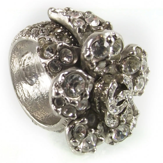 Swarovski Crystal Camelia Ring Size 6