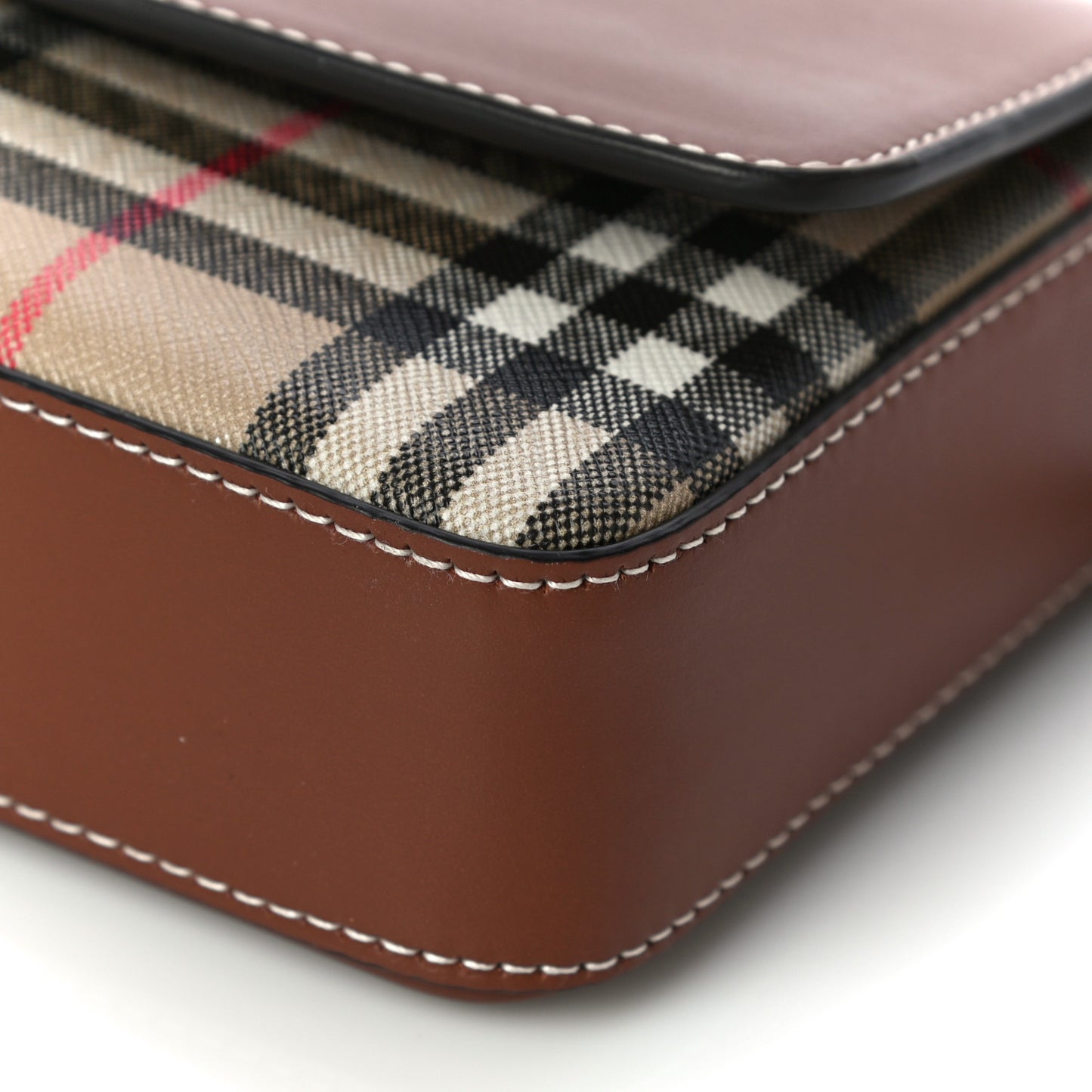 Calfskin Vintage Check New Hampshire Bag Archive Beige Tan