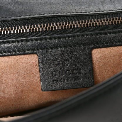Gucci Calfskin Matelasse Small GG Marmont Shoulder Bag Black 6 of 11